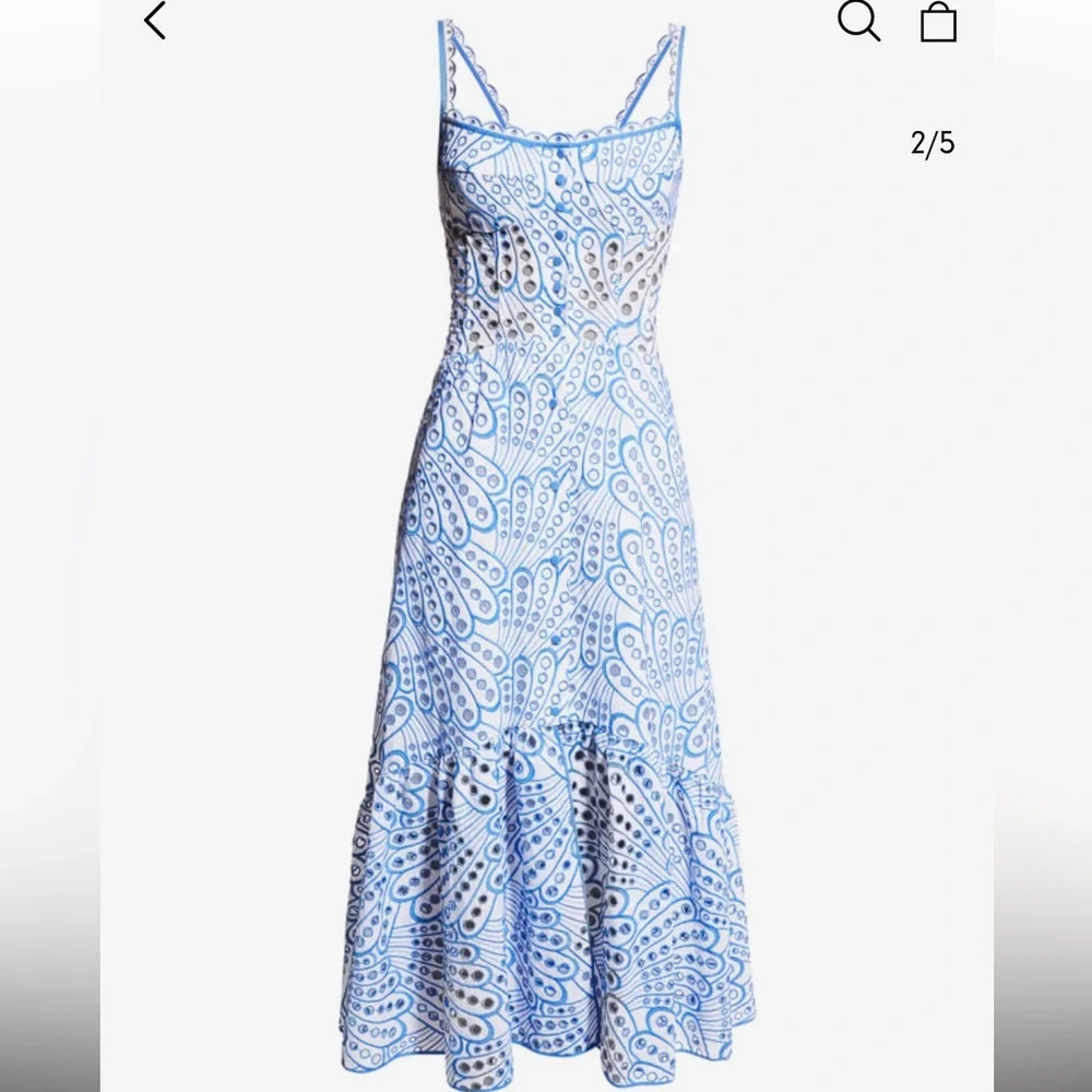 CHARO RUIZ IBIZA Irene Long Embroidered Corset Dress - Picture 2 of 7